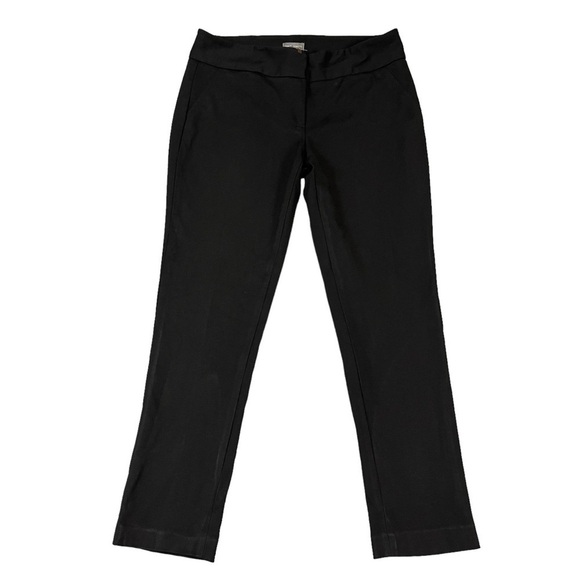 Vince Camuto Stretch Mid Rise Dress Crop Pants. Black Size 8 #1316 - Picture 2 of 6